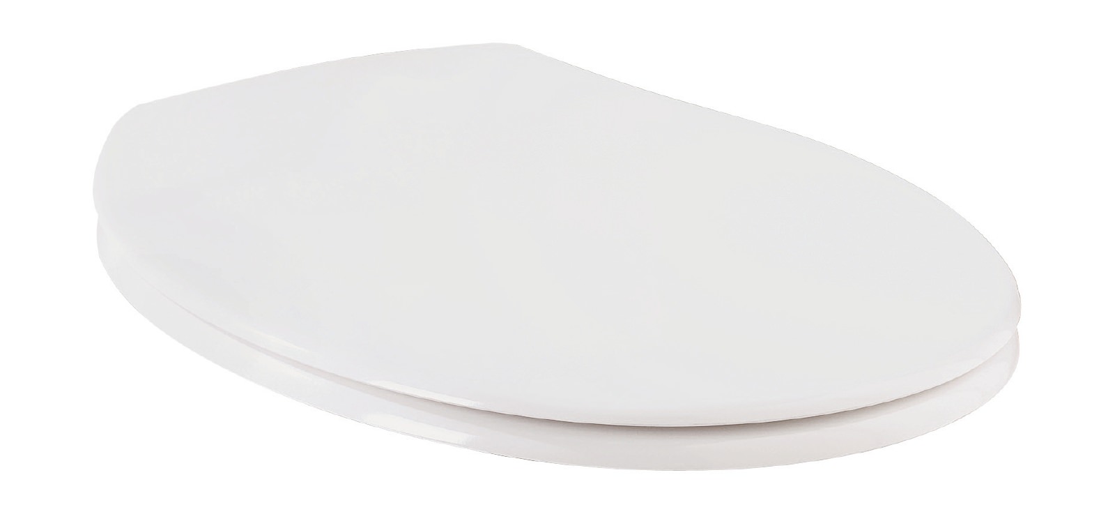 WC-Sitz mit Absenkautomatik Essential Soft in Weiß, abnehmbar, aus Duroplast mit Metallscharnier
