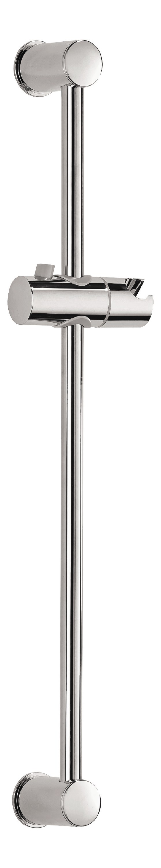 Duschstange mit Schiebegleiter, Ø 18 mm x 600 mm, aus Metall in Chrom