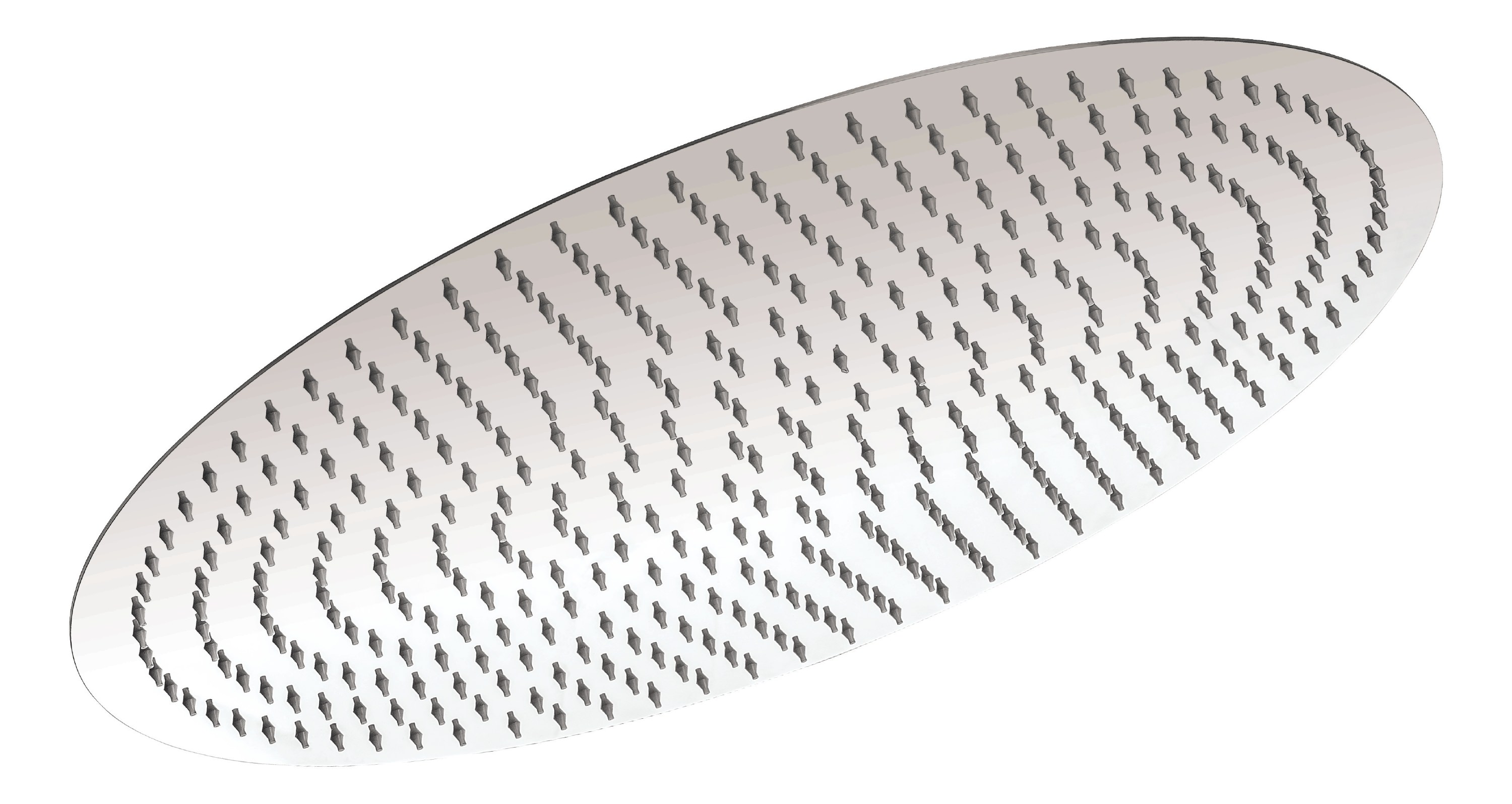 'aquaSu® Kopfbrause Santico mit 50 cm Durchmesser und Anti-Kalk-Düsen, aus Edelstahl in Chrom