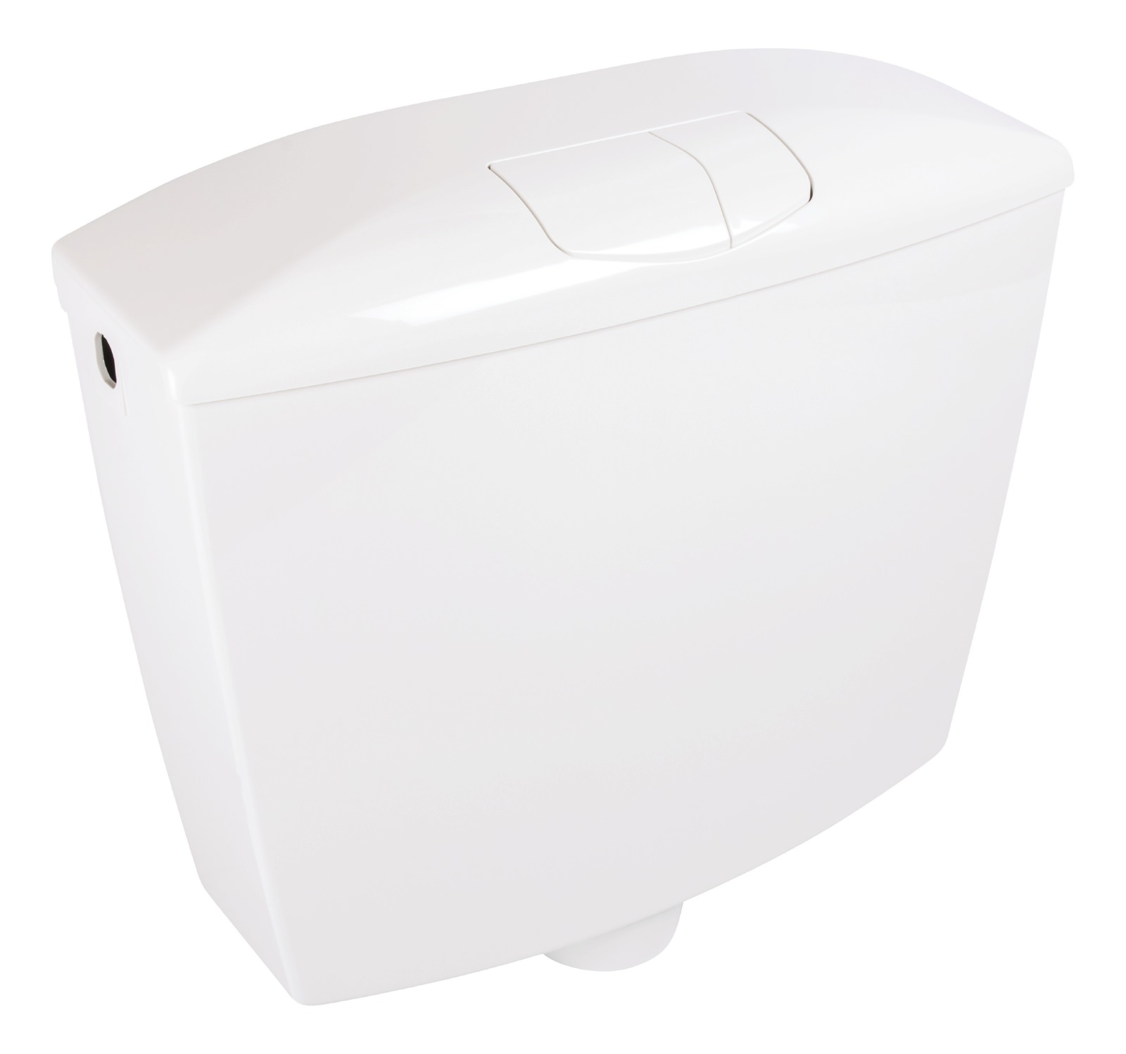 Spülkasten WC Wellness in Weiß, wassersparend mit 2-Mengen-Spülung, vollisoliert aus Kunststoff
