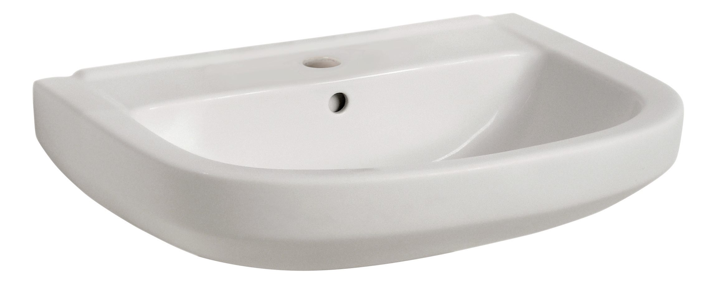 'aquaSu® Handwaschbecken Lucanto in Weiß, 50 cm
