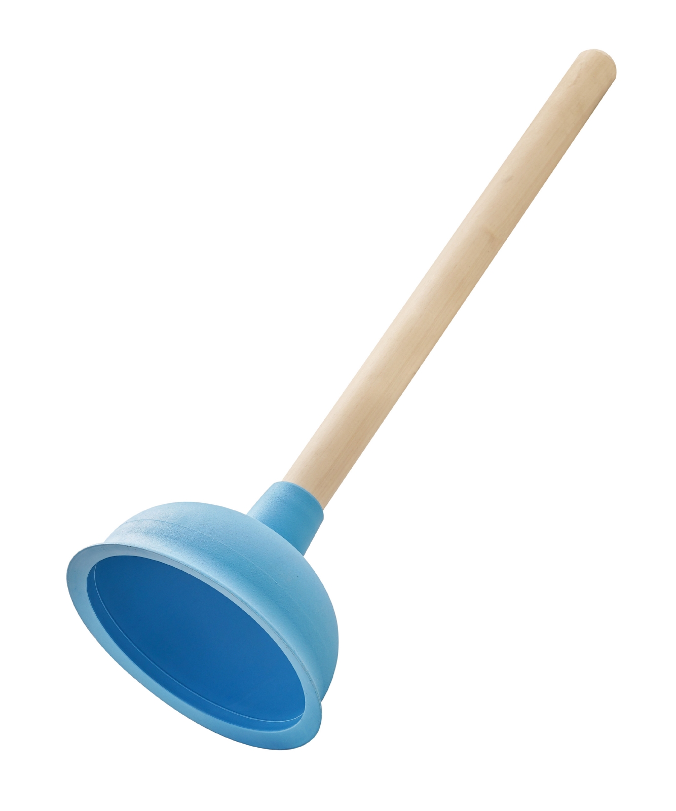 'aquaSu®  Pömpel in Neon-Blau, farbiger Pümpel fürs Badezimmer, umweltfreundlich, mit Holzstil