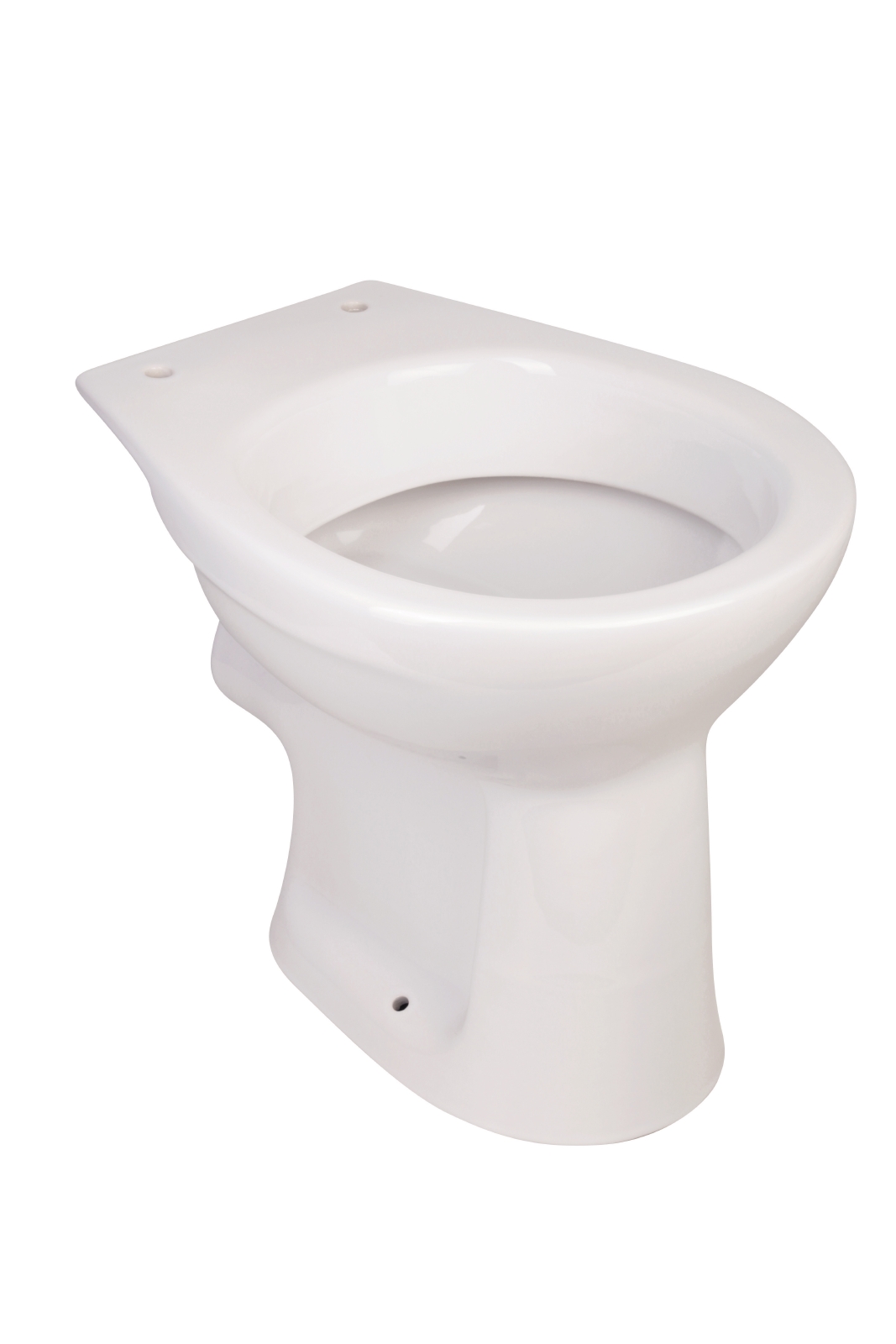 Stand-WC Universal in Weiß, Flachspüler, Abgang waagerecht