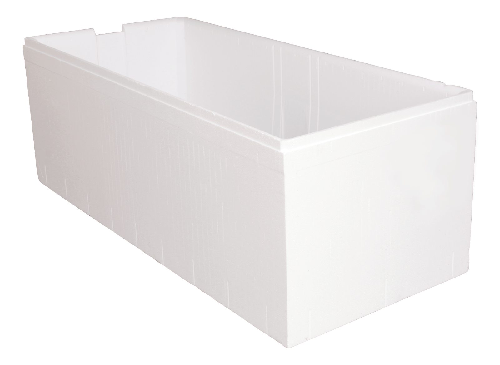 Styropor-Wannenträger Modern Square 2 in Weiß, 190 x 90 cm